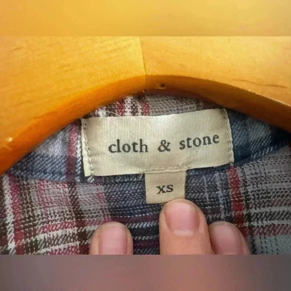 Cloth & Stone | Anthropologie soft plaid flannel Size XS - Picture 14 of 14